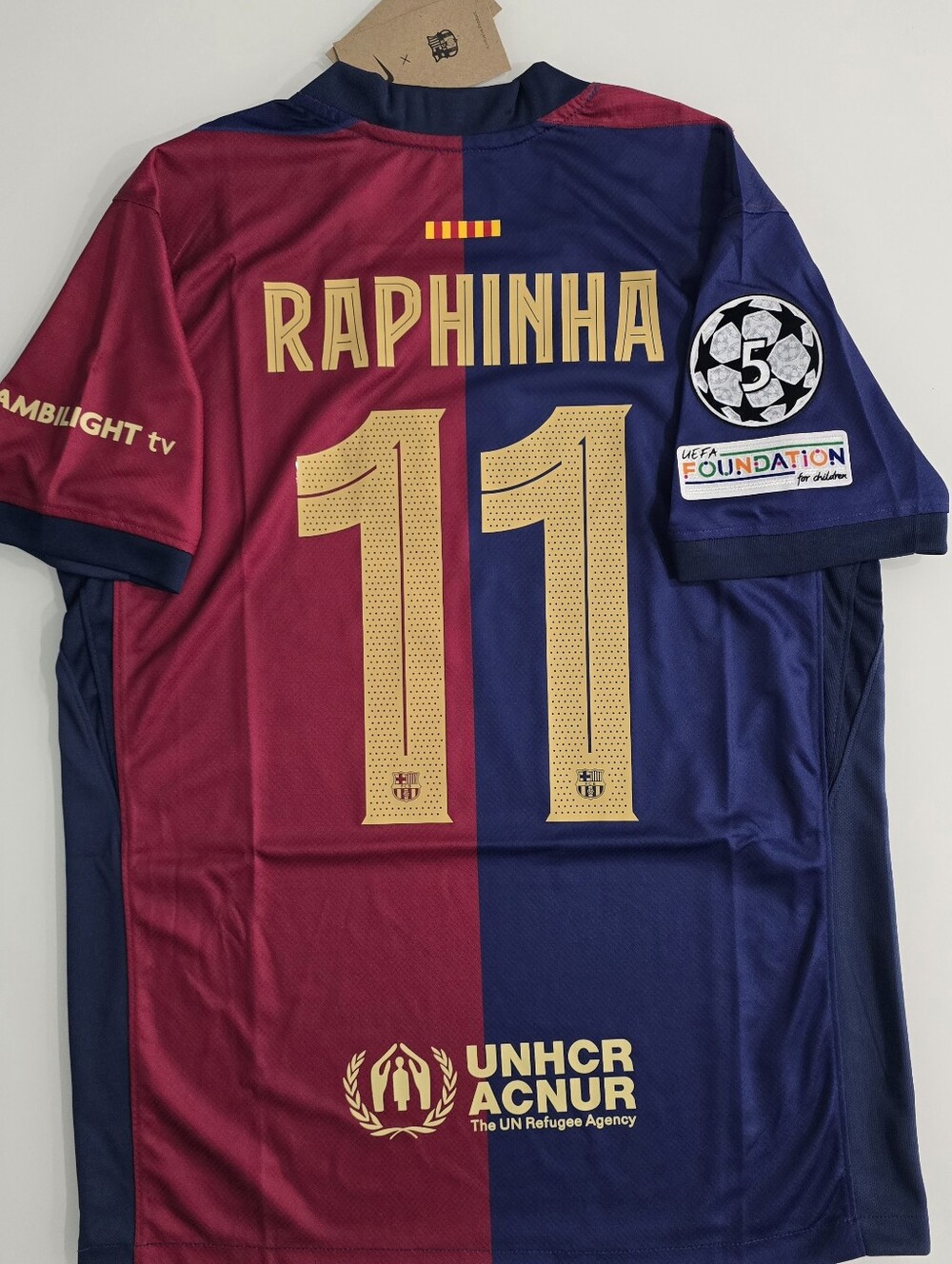 Raphinha #11 Home Jersey - Maroon & Navy